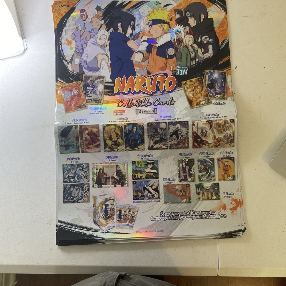 Naruto Kayou Collectible Cards Series 3 Chapter Jin Poster Anime Wall Art